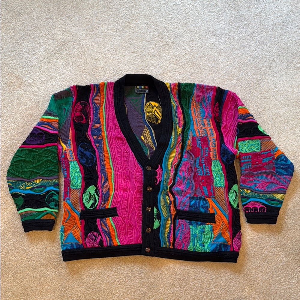 Authentic Coogi Colorful Knit Sweater excellent condition